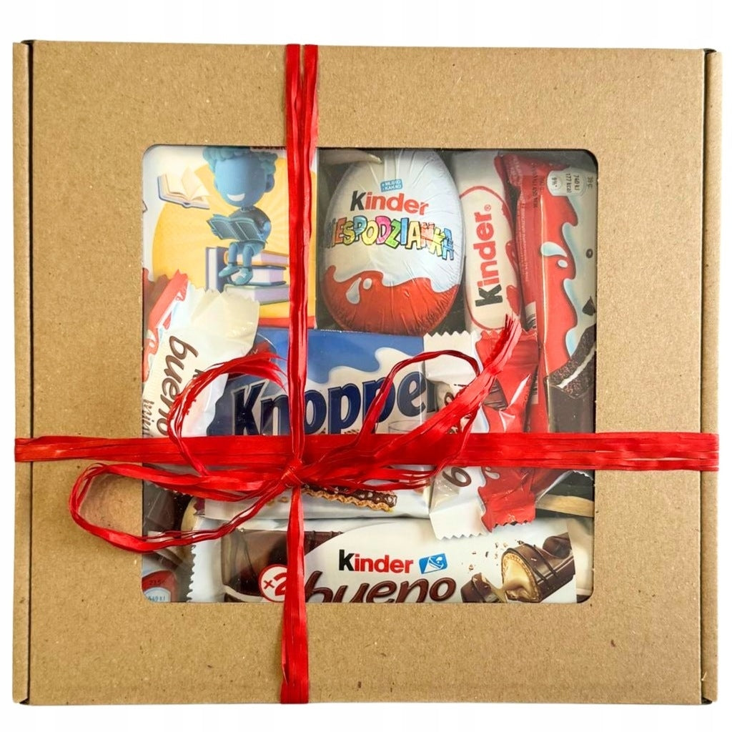 ZESTAW SŁODYCZY KINDER Paczka PREZENT Na Mikołaja Święta Kosz Prezentowy